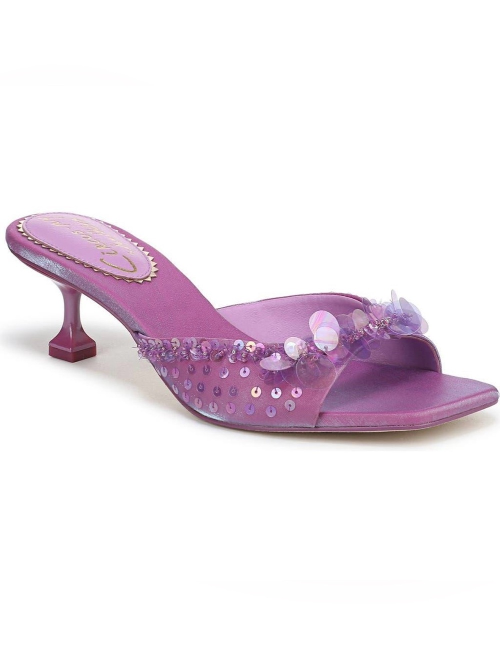 Sam Edelman Juliana Kitten Heel Sandal in Purple RARE FIND